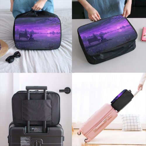  Edward Barnard-bag Sunset Piano Love Travel Lightweight Waterproof Foldable Storage Carry Luggage Large Capacity Portable Luggage Bag Duffel Bag