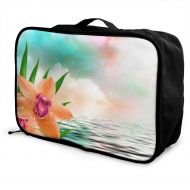 Edward Barnard-bag Dream Sky Orchid Travel Lightweight Waterproof Foldable Storage Carry Luggage Large Capacity Portable Luggage Bag Duffel Bag