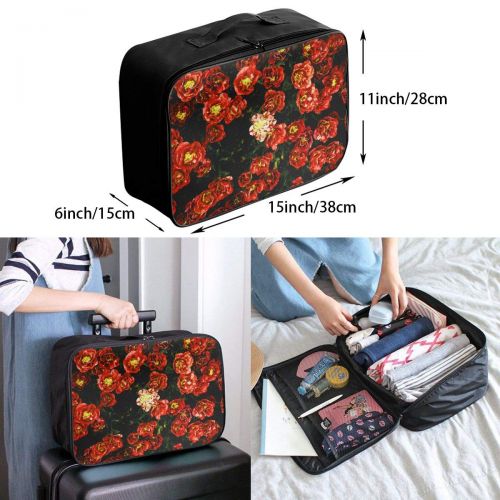  Edward Barnard-bag Tulips Flower Bed Flowering Buds Petals Travel Lightweight Waterproof Foldable Storage Carry Luggage Large Capacity Portable Luggage Bag Duffel Bag