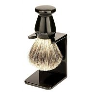 [아마존 핫딜] Edwin Jagger Best Badger Shaving Brush with Drip Stand, Imitation Ebony, Medium