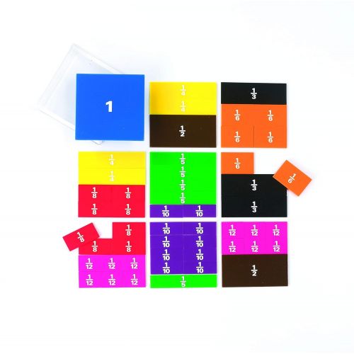  edx Education Printed Fraction Squares Set - Set of 51