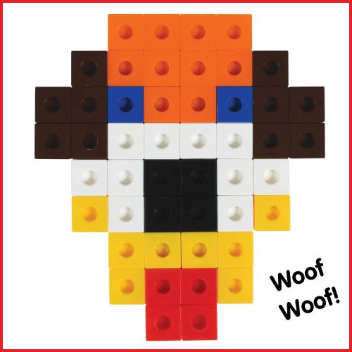  Edx Education Linking Cubes - in Home Learning Toy for Early Math - Set of 100 - .8 inch Size - Connecting Blocks - Preschoolers Aged 3+ and Elementary Aged Kids