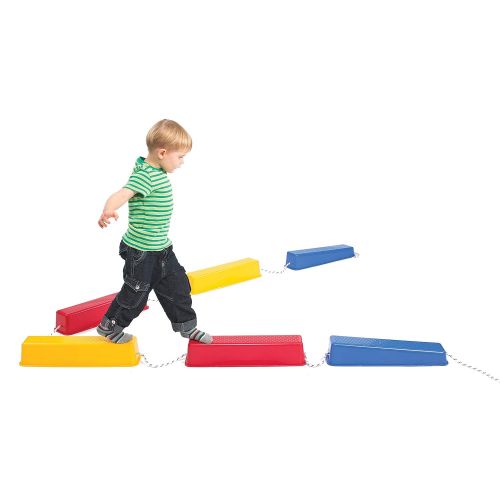  Edx Education Step-a-Logs - in Home Learning Supplies for Physical Play - Indoor and Outdoor - Exercise and Gross Motor Skills - Stackable - Build Coordination