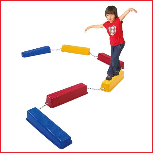  Edx Education Step-a-Logs - in Home Learning Supplies for Physical Play - Indoor and Outdoor - Exercise and Gross Motor Skills - Stackable - Build Coordination