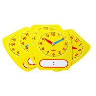 Learning Advantage edx Education Write-On/Wipe-Off Clock Dials - Set of 5