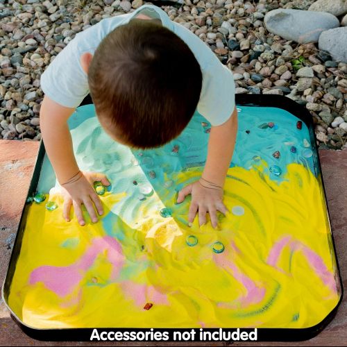  edx Education Fun2 Play Tray - Infinite Black - Chalkboard for Kids - Explore Art, Fine Motor Skills, Manipulatives - for Use with Our Fun2 Play Sand and Water, Sensory and Activit