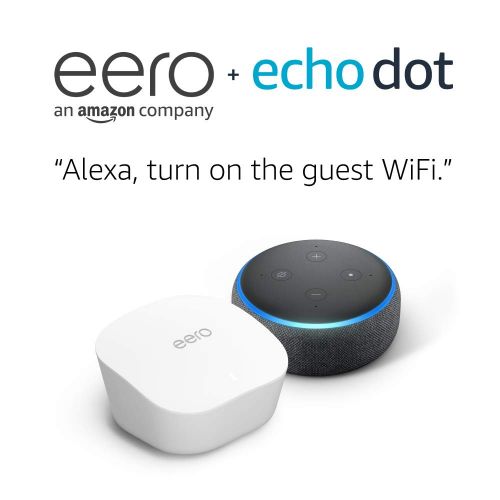  [아마존핫딜][아마존 핫딜] Eero Amazon eero mesh WiFi system (3-pack) with free Echo Dot (Charcoal)