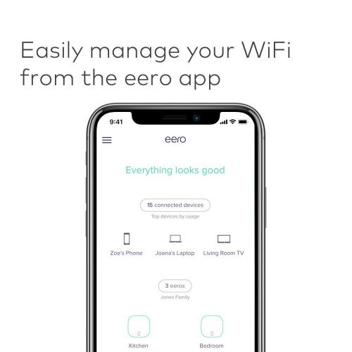  [아마존핫딜][아마존 핫딜] Eero Amazon eero mesh WiFi system (3-pack) with free Echo Dot (Charcoal)