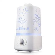 Efanr Air Humidifier Aroma Diffuser with LED Light Carve Pattern Ultrasonic Essential Oil Diffuser Mist Maker Air Freshener Purifier for Home Office Baby Room Bedroom Yoga Spa