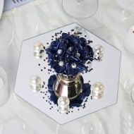 Efavormart.com Efavormart 8 Hexagon Glass Mirror Wedding Party Table Decorations Centerpieces - 6 PCS