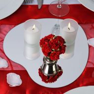 Efavormart.com Efavormart 10 Heart Glass Mirror Wedding Party Table Decorations Centerpieces - 6 PCS