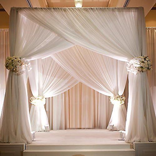  Efavormart.com Efavormart 4 Post Height Adjustable Canopy Chuppah Mandap Wedding Photo - Hardware Kit Only