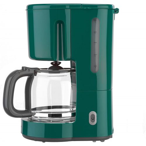  efbe-Schott SC KA 1080.1 GRN Kaffeeautomat 1,25 Liter mit Glaskanne, Metall, Glas, Kunststoff, 1.25 liters, Gruen