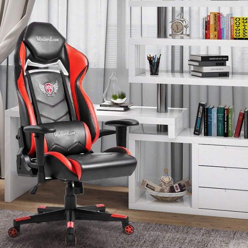  Eficentline Office Chair,Racing Gaming Chair Executive Swivel Leather High Back Computer Chairs with Lumbar Support