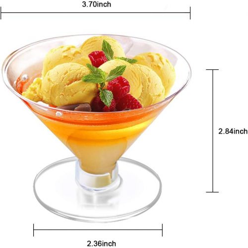  [아마존베스트]EggFoil Disposable Cocktail Glasses, 25 Pcs Plastic martini Glasses for Weddings Parties, Events, Cocktails Parties