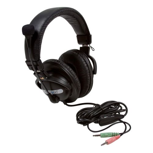  Egghead Stereo Headphones with Headset Microphone, EGG-IAG-1001-10-SO (Pack of 10)