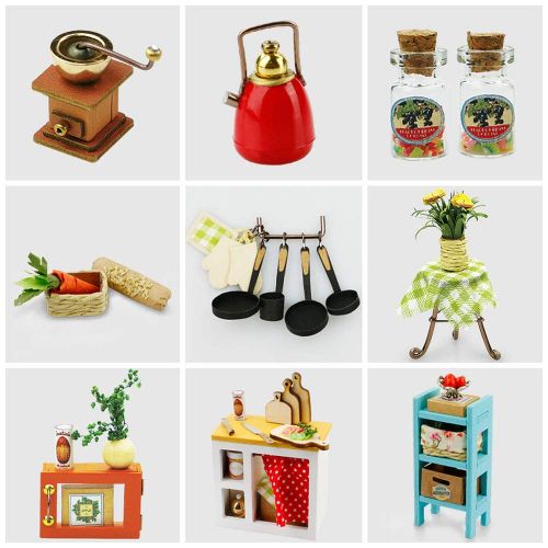  Eggschale Dollhouse Miniature DIY House Kit 3D Model Wooden Toy House Alices Dreamy Bedroom Creative Gifts for Kids Girlfriend Women Birthday Childrens Day Valentines Day