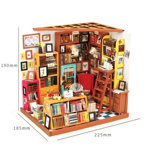  Eggschale Dollhouse Miniature DIY House Kit 3D Model Wooden Toy House Alices Dreamy Bedroom Creative Gifts for Kids Girlfriend Women Birthday Childrens Day Valentines Day