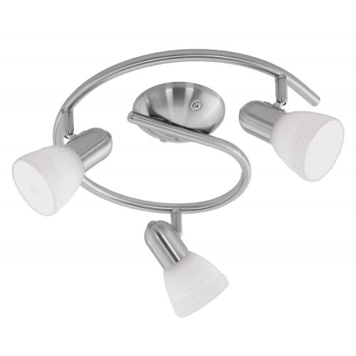  Eglo 88475A Dakar 1 WallCeiling Light, Matte Nickel