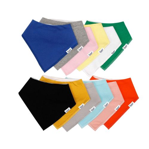  [아마존베스트]Egmao baby Baby Bandana Drool Bibs for Boys and Girls,Super Soft Unisex 12 Pack Absorbent Cotton Organic...