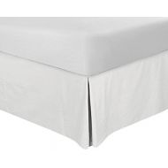 Bedskirt King 12 Inch Drop White Split Corner Bedskirt King 78X80 Size Iron Easy Wrinkle Free And Fade Resistance 600 Thread Count Quality With 100% Egyptian Cotton (King 78X80 Whi