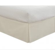 Premium Ultra Soft { 600-TC } Egyptian Cotton Split Cornor Bed Skirt { Drop/Fall Length 11 Inch } Perfect Size King (76X80) Ivory Solid Style