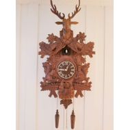 /Ehcliz German Black Forest Handcrafted Cuckoo Clock-Two squirrels