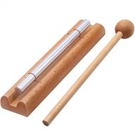 Meditation Chime, Ehome Solo Percussion Instrument with Mallet for Prayer, Yoga, Eastern Energies, Musical Chime Toys for Children, Teachers Classroom Reminder Bell…