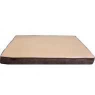 Ehomegoods ehomegoods 41X27X4 Beige color Gusset Style Orthopedic Waterproof Memory Foam Pet Pad Bed for Medium Large dog crate size 42X28 with 2 external covers