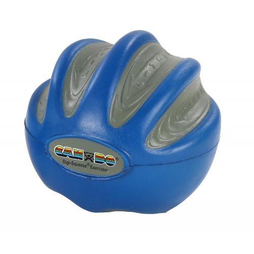  Eif FEI 10-1983 Fabrication Cando Digi-Squeeze Hand/Finger Exerciser, Heavy, Blue, Medium