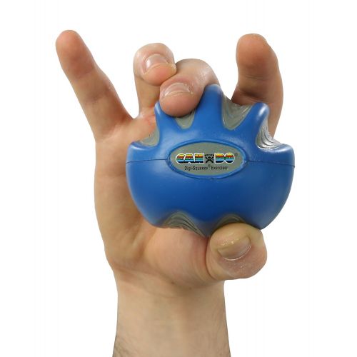  Eif FEI 10-1983 Fabrication Cando Digi-Squeeze Hand/Finger Exerciser, Heavy, Blue, Medium