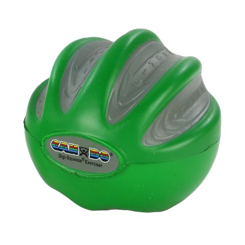  Eif FEI 10-1982 Fabrication Cando Digi-Squeeze Hand/Finger Exerciser, Medium, Green