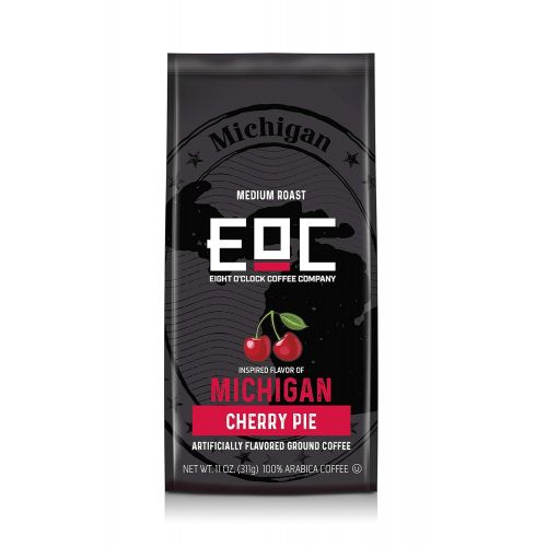  Eight OClock Coffee Flavors of America Ground Coffee, Michigan Cherry Pie, 11 Ounce