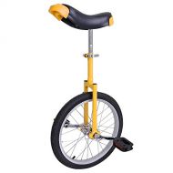 Eight24hours 18 Yellow Unicycle Cycling Scooter Circus Bike Skidproof Tire Balance Exercise Only