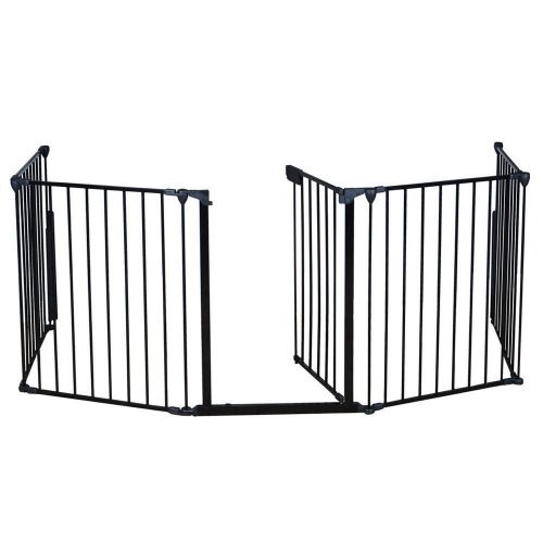  Eight24hours Fireplace Fence Baby Safety Fence Hearth Gate BBQ Metal Fire Gate Pet Dog Cat