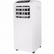 Eight24hours Portable 8000 BTU AC Air Conditioner Dehumidifier fan Unit with Remote White