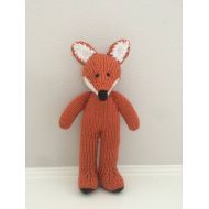 /EightLittleFingers Fox - Knitted Fox - Stuffed Animal - Handmade - Knitted Stuffed Toy - Soft Toy - Fox Soft Toy - - Woodland Fox - Stuffed Toy - Handmade Toy