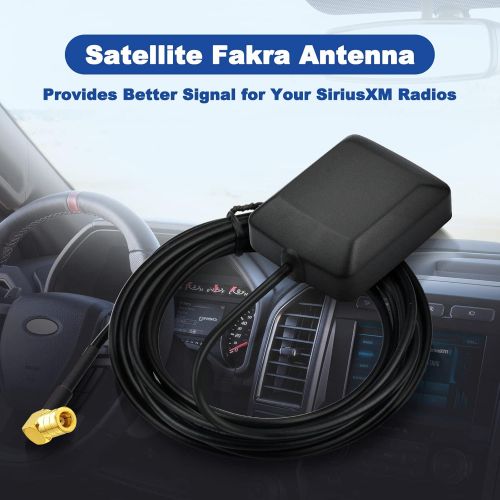  [아마존베스트]Eightwood Mini Satellite Radio Antenna SMB Female Right Angle Connector Compatible with Sirius XM Car Vehicle Trucks RV HD Hi-Fi Radio Stereo Receiver Tuner 2320-2345MHz