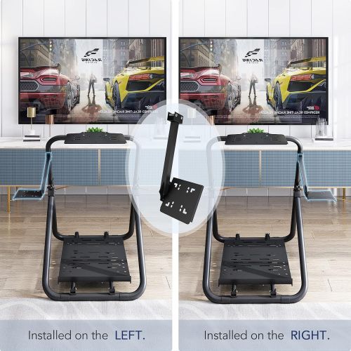  Eilsorrn Racing Wheel Stand Tilt-Adjustable Foldable Steering Wheel Stand for Logitech G923 G920 G29 Thrustmaster Ferrari T150 TMX T248 Xbox PS4 PS5 PC