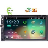 EINCAR Android 6.0 Double Din Car Stereo GPS with Quad Core 6.95 inch Touchscreen Autoradio Car DVD Player 1GB RAM 3D GPS Map Head unit support Bluetooth Wifi 3G OBD DAB+ USBSD