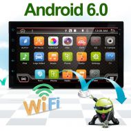EinCar Best WiFi Model Android 6.0 Quad-Core 7 Full Touch-Screen Universal Car NO DVD Player GPS 2 din Stereo GPS Navigation Free Camera and map