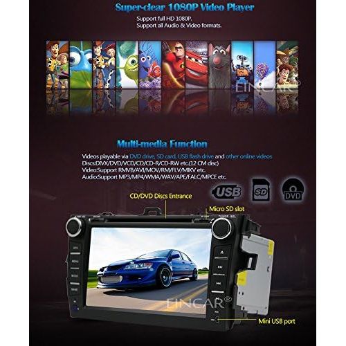  EinCar Free Camera in Dash Quad-core Android 5.1.1 Lollipop Stereo system GPS Navigation Car DVD Player Special for TOYOTA CAMRY (2007-2012) Autoradio Bluetooth Headunit HD Capacitive Tou