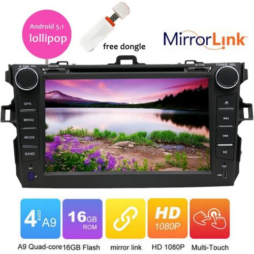  EinCar Free Camera in Dash Quad-core Android 5.1.1 Lollipop Stereo system GPS Navigation Car DVD Player Special for TOYOTA CAMRY (2007-2012) Autoradio Bluetooth Headunit HD Capacitive Tou