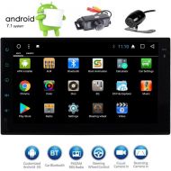 EINCAR EinCar 7 Inch HD Touch Screen Double Din Android 7.1 Car Stereo GPS Navigation Octa Core Car Entertainment Multimedia wFM Radio WiFi Bluetooth & Free MAP & FrontBackup Camera
