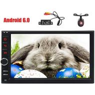 EinCar Front Camera & Rear View Camera Included! Double 2 din Android 6.0 Car Stereo System in Dash Autoradio Bluetooth 1080P Video Audio Car AMFMRDS Radio BT SWC Screen Mirroring (No D