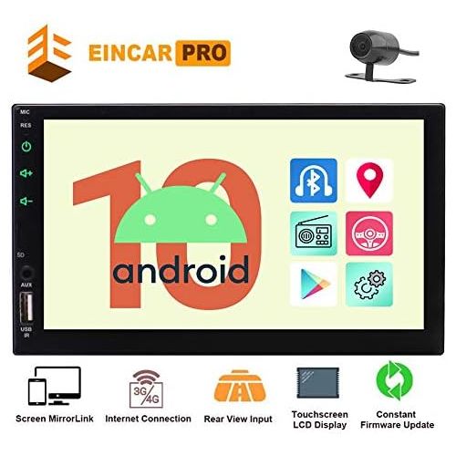  EinCar Eincar New Developed 7 Android 6.0 Quad Core HD Capacitive Touch Screen Double 2 Din Car Radio Stereo Support Bluetooth 1080P Mirrorlink Auto GPS Navigation Head Unit Car Stereo Re