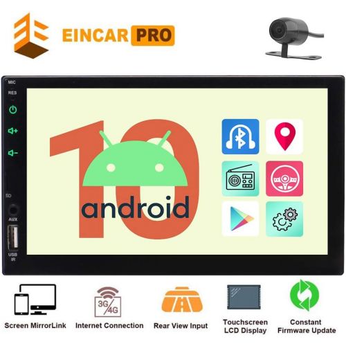  EinCar Eincar New Developed 7 Android 6.0 Quad Core HD Capacitive Touch Screen Double 2 Din Car Radio Stereo Support Bluetooth 1080P Mirrorlink Auto GPS Navigation Head Unit Car Stereo Re