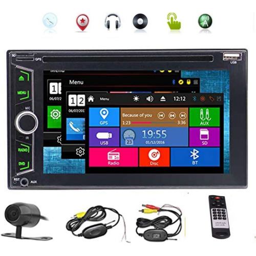  EinCar Wireless Backup Camers Included 2 Din Car DVD Player Autoradio Stereo with Wince System Automotive 3D GPS Auto Radio PC Electronics Double Din MP3 Music Capacitive Touchscreen in C