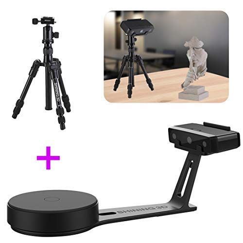  2019 New EinScan-SE White Light Desktop 3D Scanner with Tripod, 0.1 mm Accuracy, 8s Scan Speed, 700mm Cubic Max Scan Volume, FixedAuto Scan Mode, Lowest Cost Professional Level 3D
