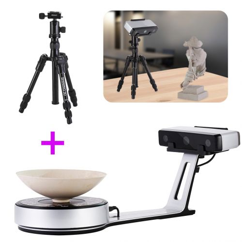  EinScan-SP White Light Desktop 3D Scanner, 0.05 mm Accuracy, 4s Scan Speed, 1200mm Cubic Max Scan Volume, FixedAuto Scan Mode, Compelete Upgrade from EinScan-SE Desktop 3D Scanner